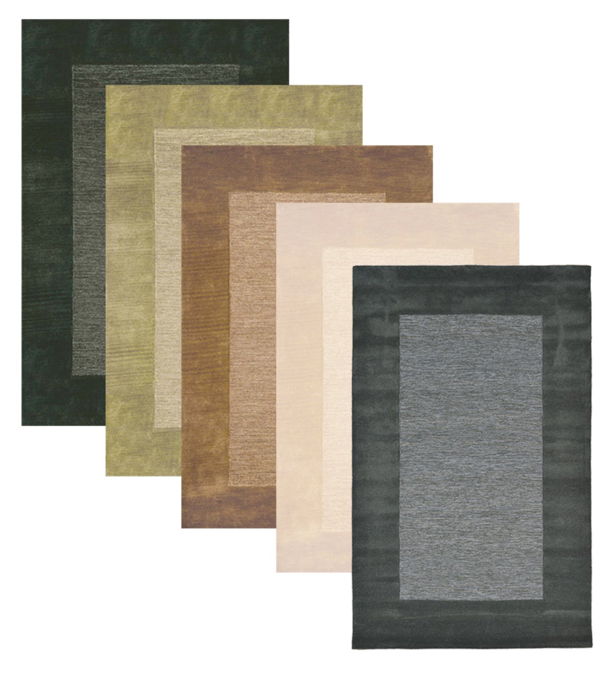 Madrid Banded Wool Rug, 42" x 66"