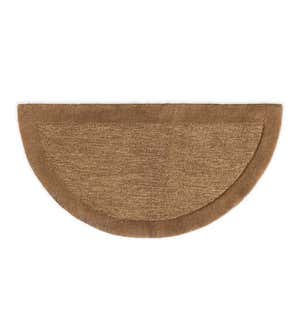 Madrid Banded Half-Round Hearth Rug, 2' x 4'