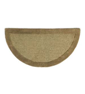 Madrid Banded Half-Round Hearth Rug, 2' x 4'