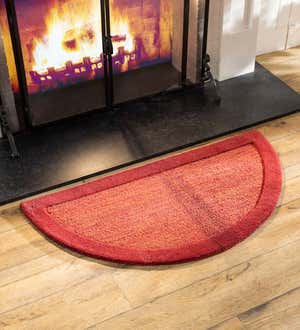 Madrid Banded Rectangular Hearth Rug, 2' x 4'