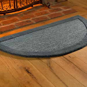 Madrid Banded Half-Round Hearth Rug, 2' x 4'