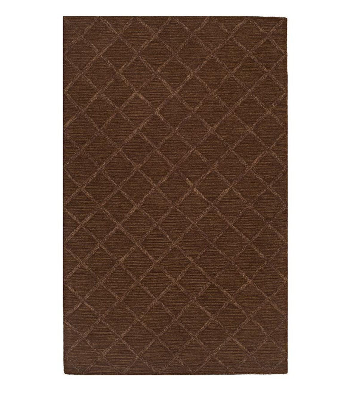 5' x 7'6”Tonal Lattice Rug - Fudge