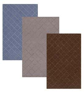 5' x 7'6”Tonal Lattice Rug - Fudge