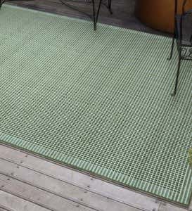 Solid Color Indoor/Outdoor Polypropylene Rug, 7'10”x 9'10” - Aqua