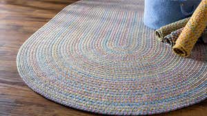 Floral Garden Oval Braided Rug, 2' x 3'