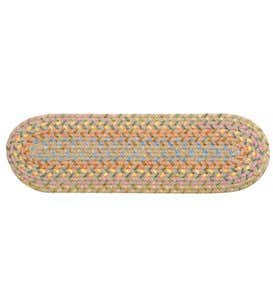 Floral Garden Oval Braided Rug, 7' x 9'