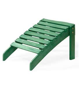 Classic Adirondack Footrest - Green Painted