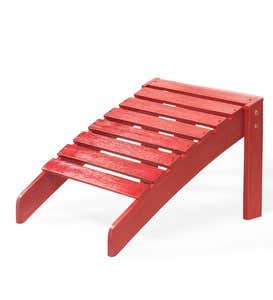 Classic Adirondack Footrest - Red Painted