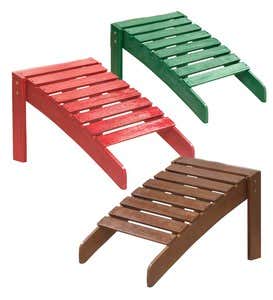 Classic Adirondack Footrest - Red Painted