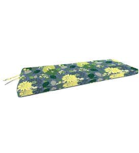 Polyester Deluxe Swing/Bench Cushion With Ties, 44"x 18"x 2½"