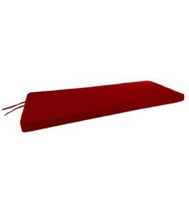 Polyester Deluxe Swing/Bench Cushion With Ties, 44"x 18"x 2½"