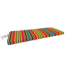 Polyester Deluxe Swing/Bench Cushion With Ties, 44"x 18"x 2½"