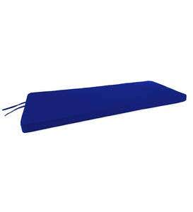 Polyester Deluxe Swing/Bench Cushion With Ties, 44"x 18"x 2½"