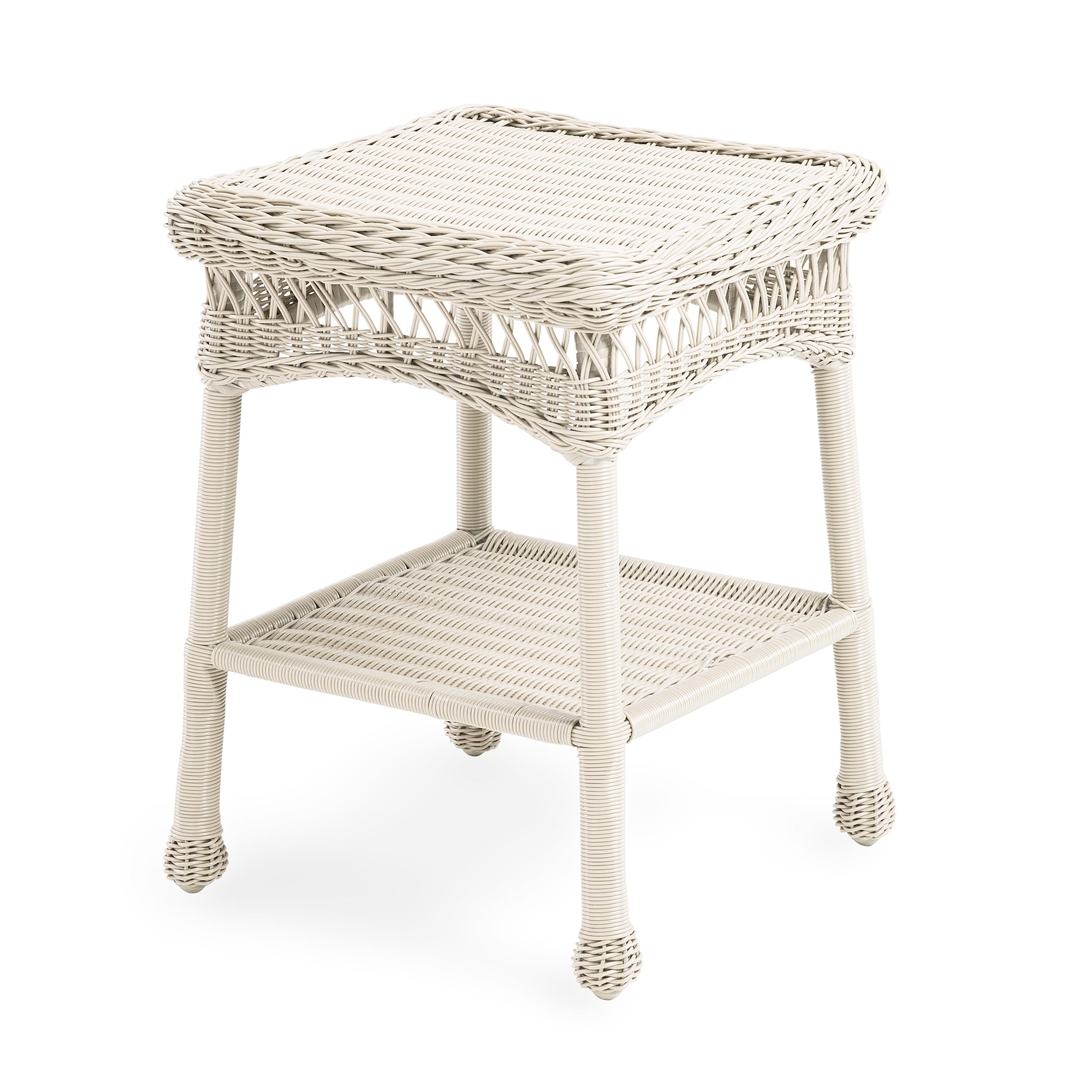 Easy Care Resin Wicker End Table