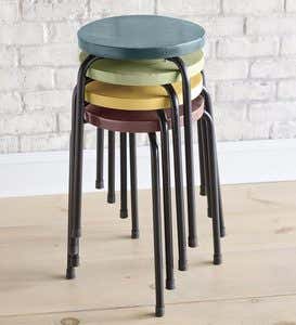 Stackable Stools, Set of 4