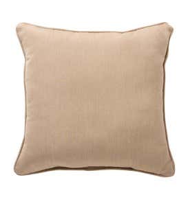 18”sq. Sunbrella™ Deluxe Throw Pillow - Brown Stripe