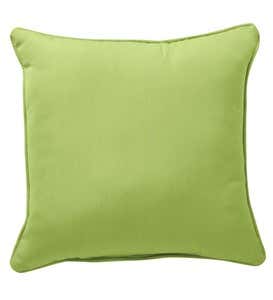 18”sq. Sunbrella™ Deluxe Throw Pillow - Lime Stripe