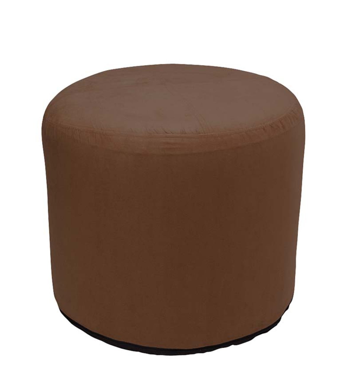 Large Round Inflatable Indoor Ottoman Pouf - Chocolate