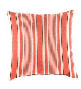 Polyester Classic Throw Pillow, 18” - Brick Red