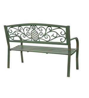 Pineapple Metal Garden Bench