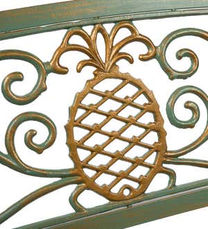 Pineapple Metal Garden Bench