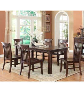 Gettysburg Dining Table and Chairs with Distressed Finish
