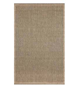 Solid Color Indoor/Outdoor Polypropylene Rug, 7'10”x 9'10” - Aqua