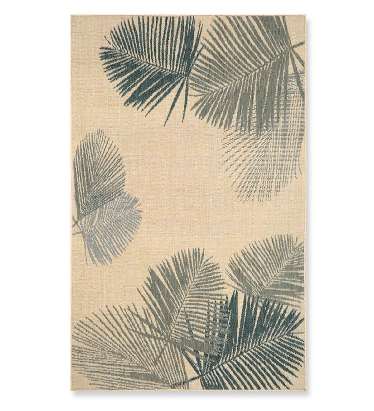 7'10”square Terrace Palms Indoor/Outdoor Rug - Silver