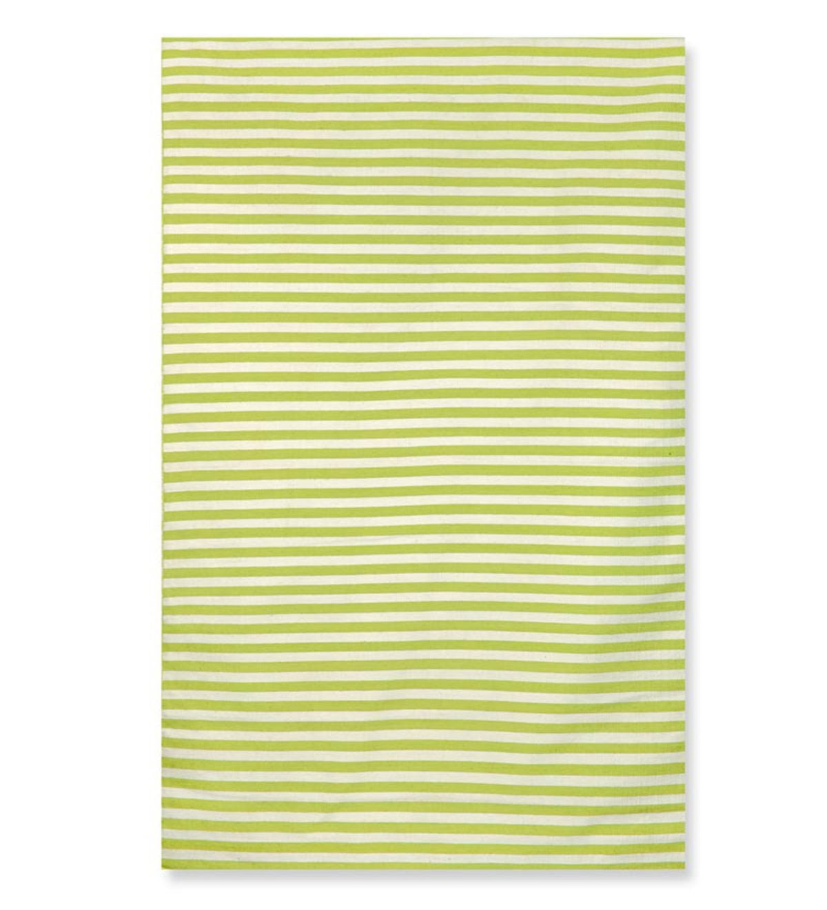 7'6”x 9'6”Sorrento Mini Stripe Indoor/Outdoor Rug - Lime