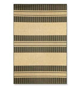 7'10”x 9'10”Madison Stripe Indoor/Outdoor Rug - Green