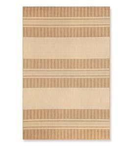 7'10”x 9'10”Madison Stripe Indoor/Outdoor Rug - Neutral