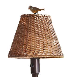 Waterproof Outdoor Wicker Floor Lamp