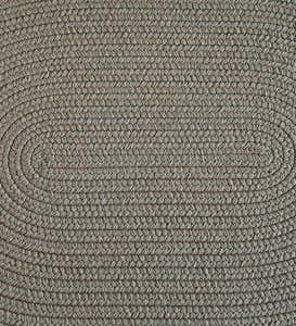 4'W x 6'L Braided Rug - Moonstone Solid