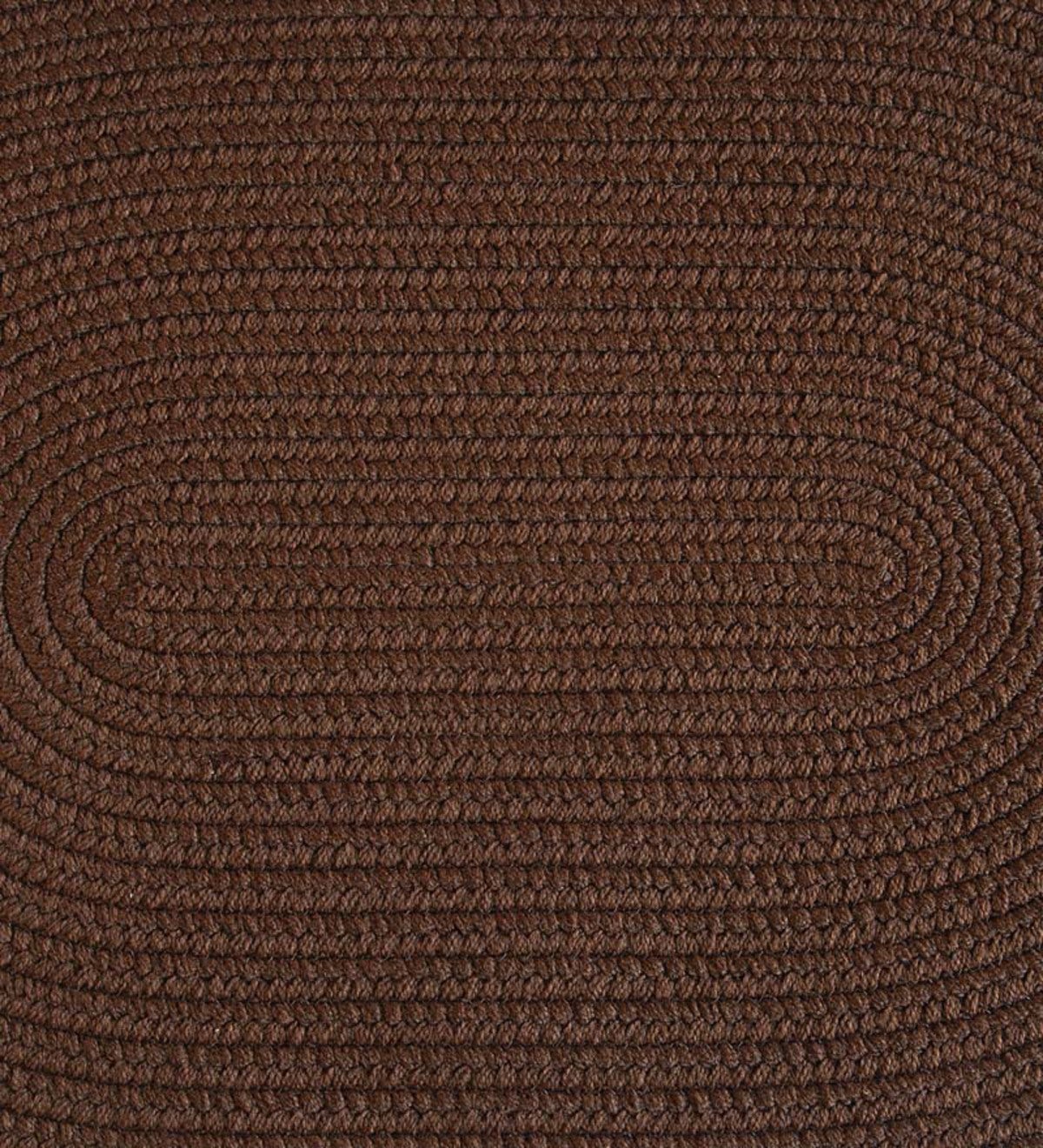 5'W x 8'L Braided Rug - Brown Solid