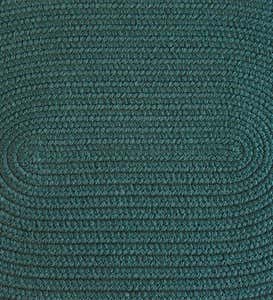 5'W x 8'L Braided Rug - Spruce Solid