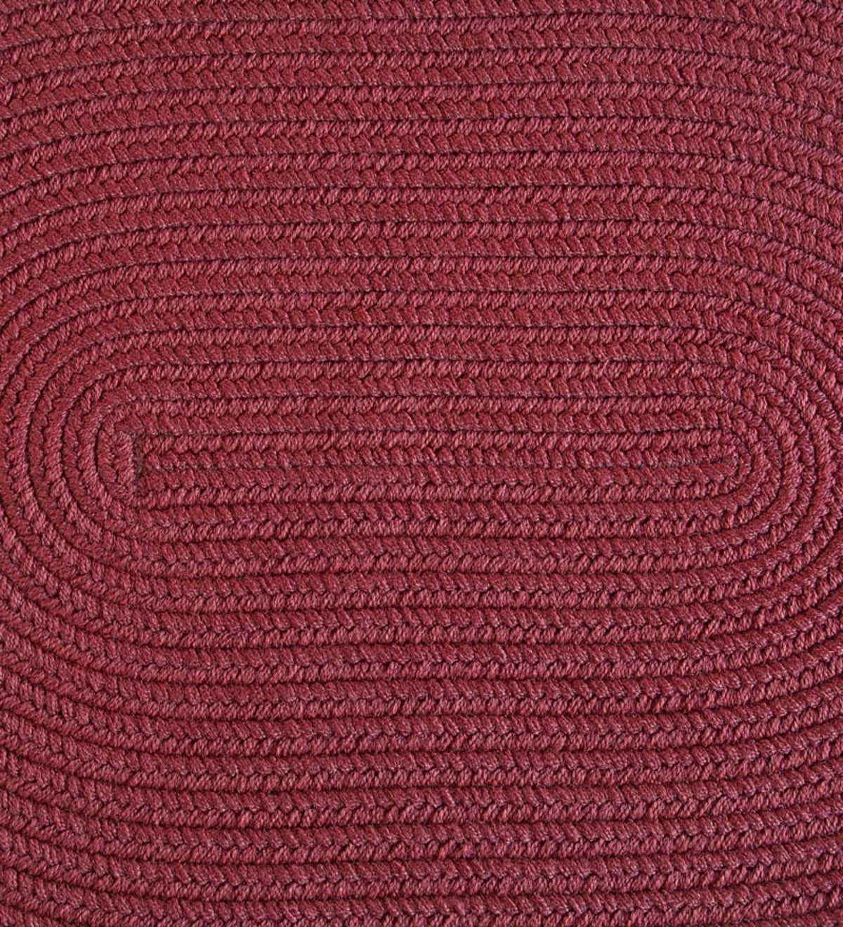 28”L x 8”W Braided Stair Tread - Burgundy Solid