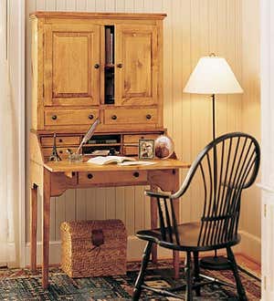 Schoolmaster's Desk And Hutch