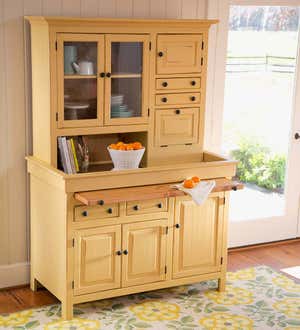 Large Painted Finish Conestoga Cupboard - Antique Red