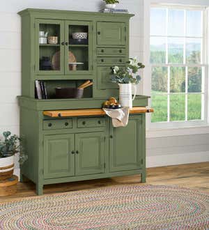 Large Painted Finish Conestoga Cupboard - Avocado Green