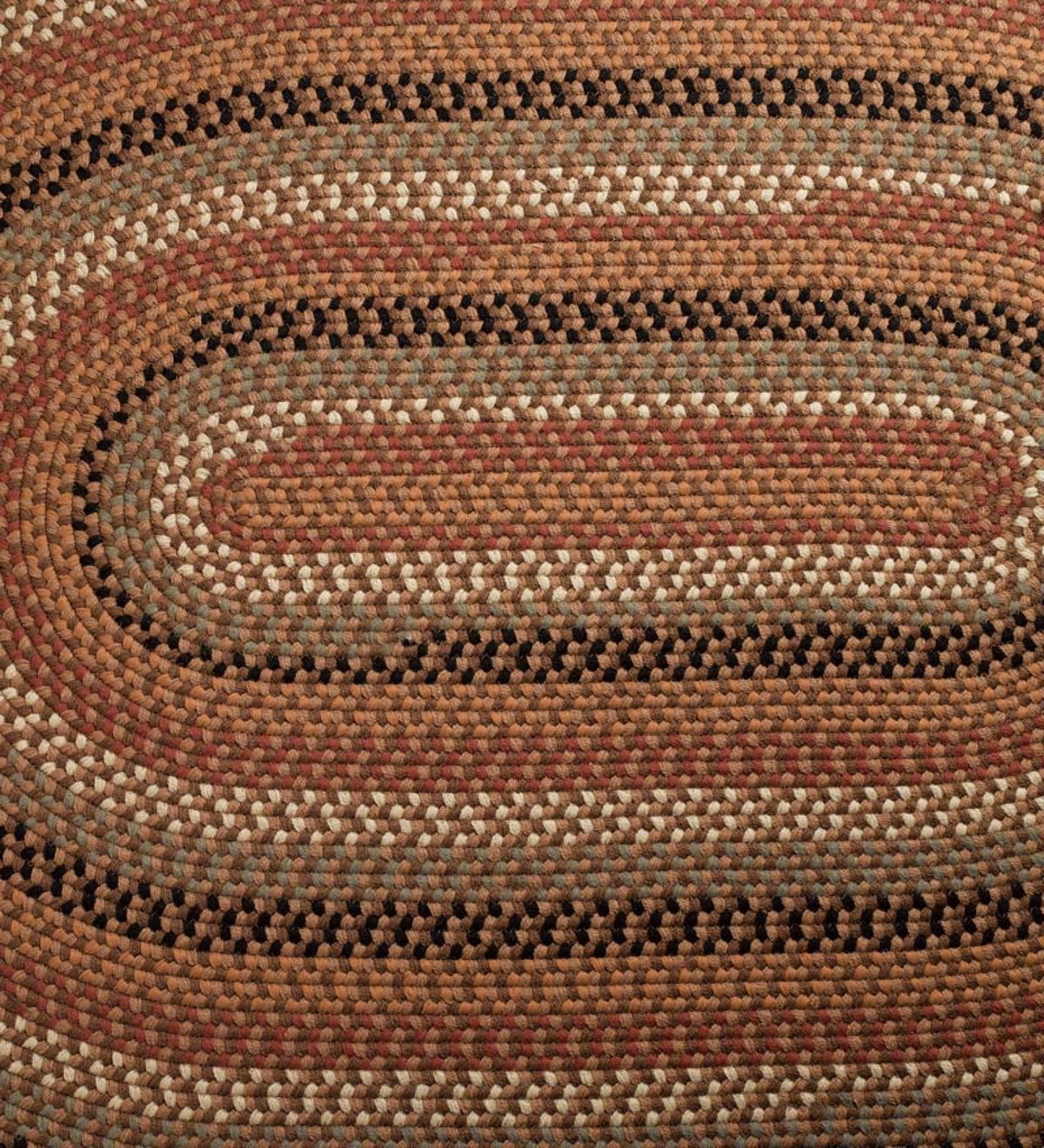 7'W x 9'L Braided Rug - Camel