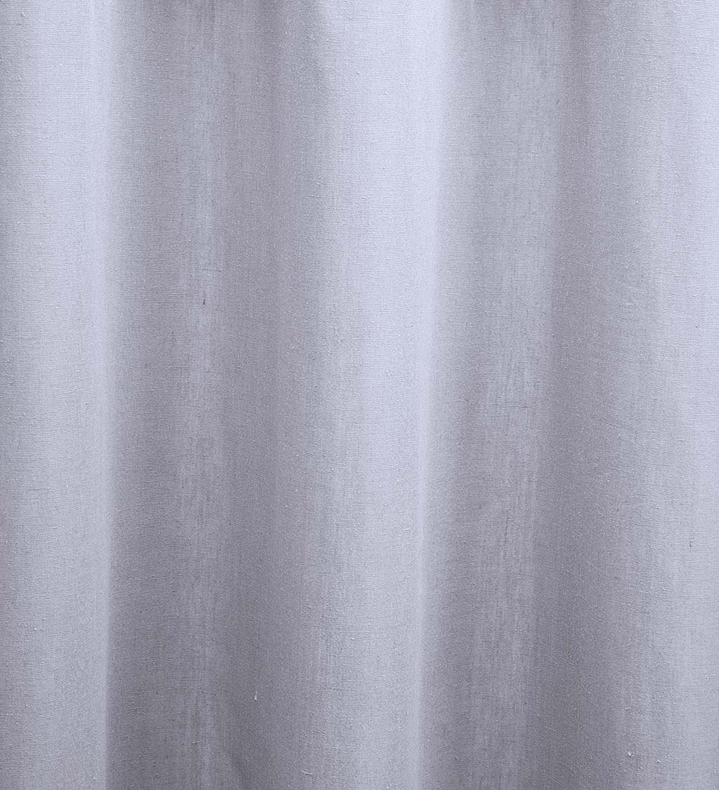 Insulated Short Curtain Panel with Rod Pocket, 40"W x 45"L - Gray Heather