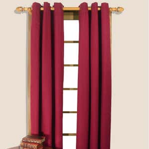 Homespun Grommet-Top Insulated Curtain, 72"L