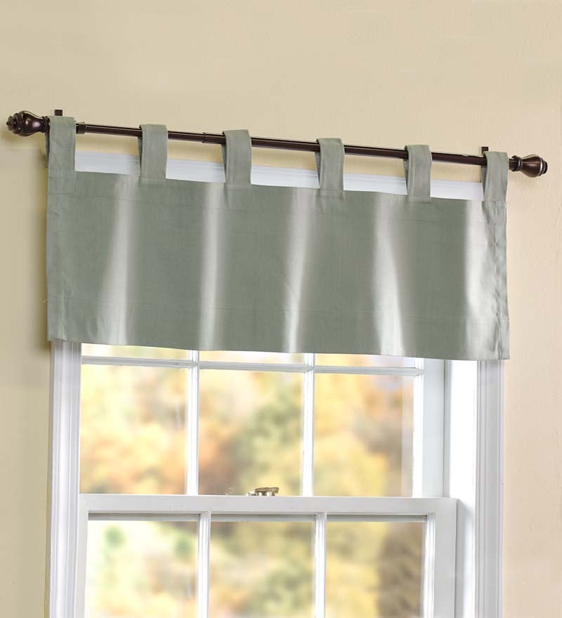 Thermalogic™ Energy Efficient Solid Tab-Top Valance, 40"x 15"L - Old Blue