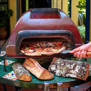 Evergreen Talavera Clay Countertop Wood-Fired Outdoor Pizza Oven 47M5454 -  The Home Depot