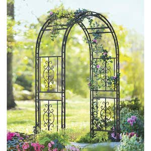 Montebello Scrollwork Metal Garden Arbor