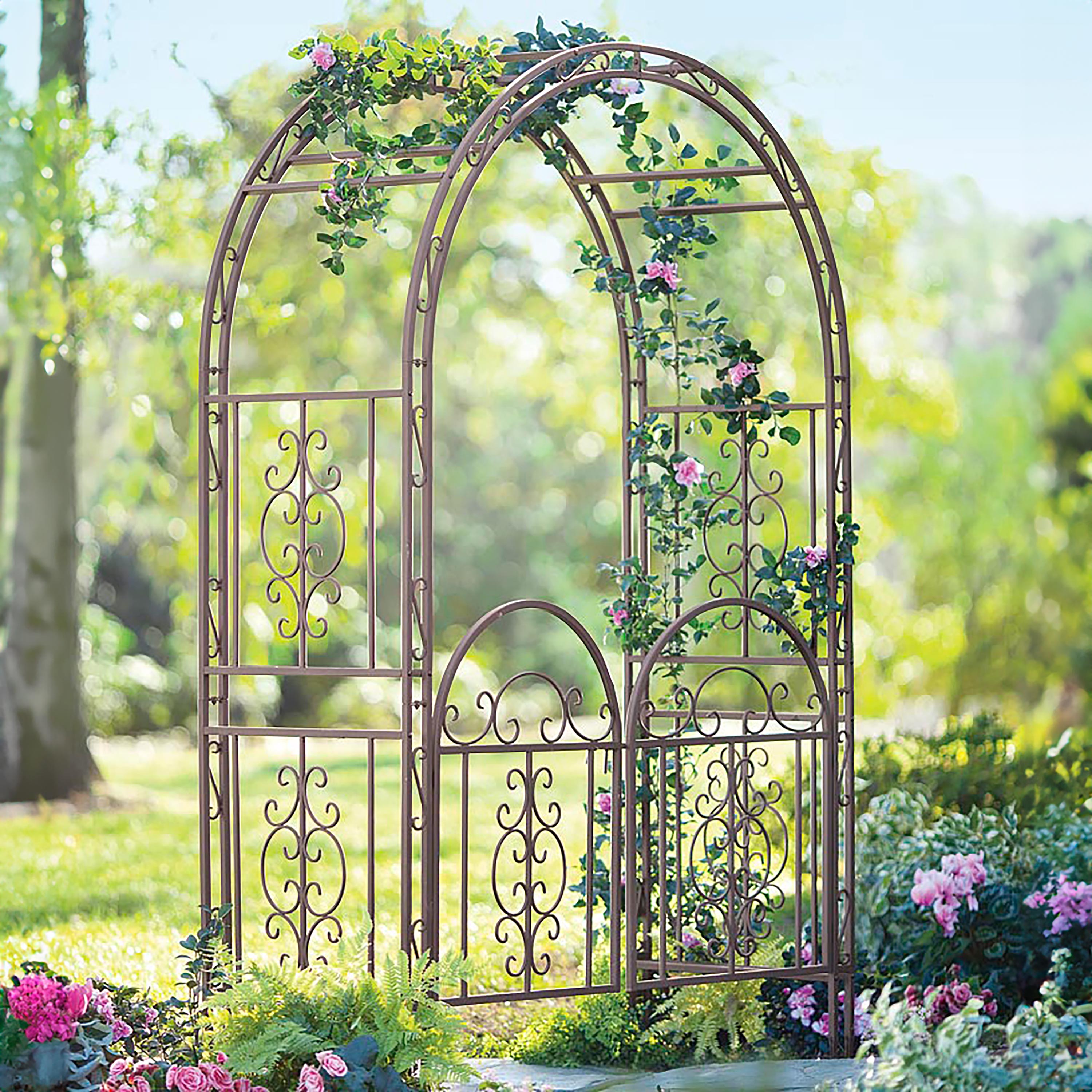 Montebello Scrollwork Metal Garden Arbor