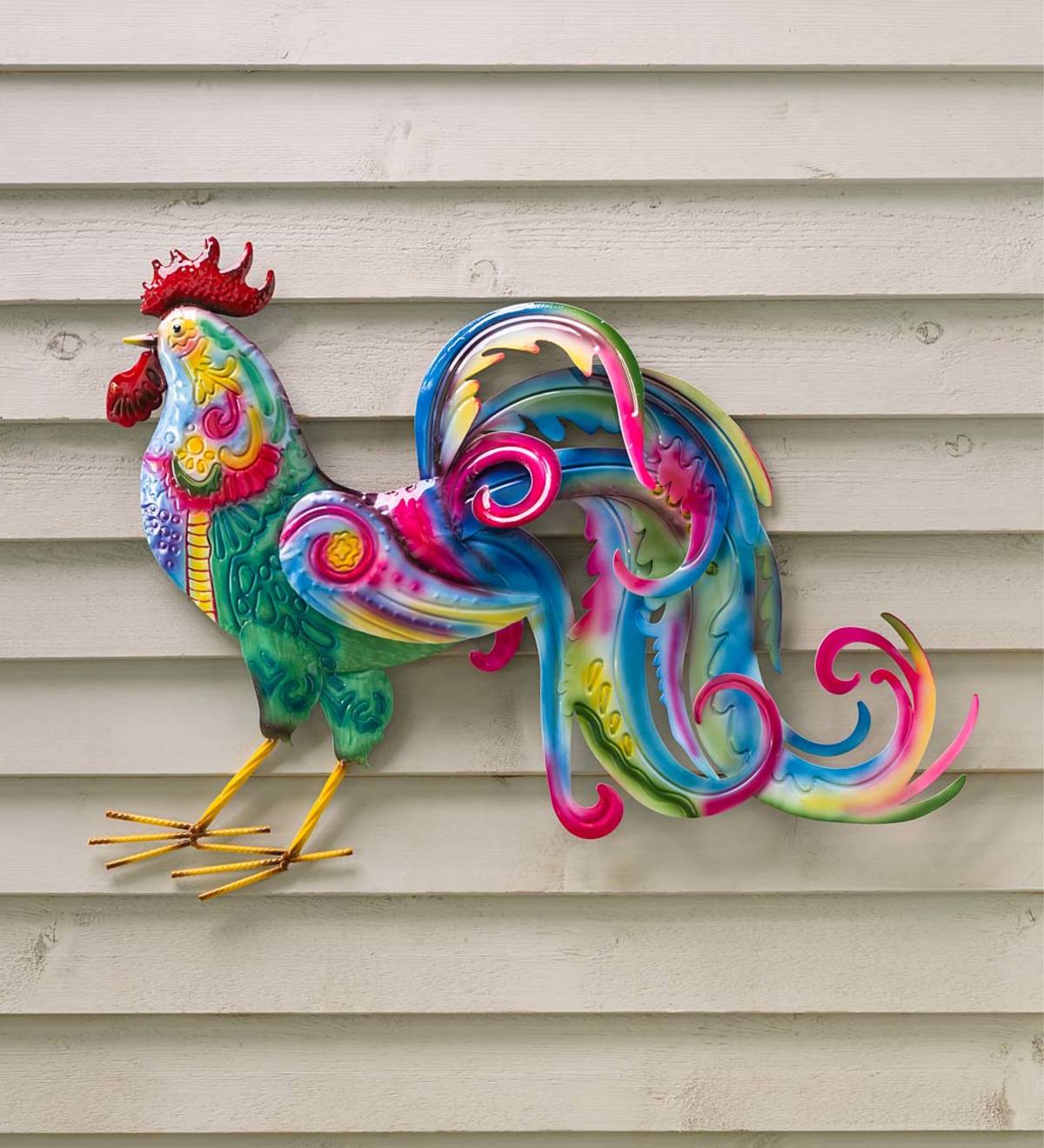 Chicken Wire Rooster Wall Art