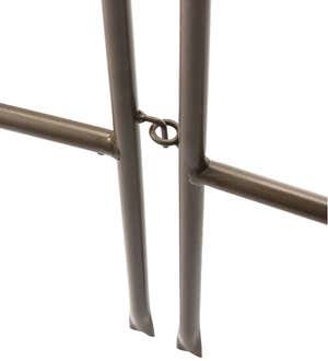 Montebello Iron Garden Fencing, Set of 4 - Gunmetal