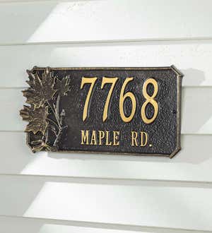 Natural Elements Cast Aluminum Address Plaques