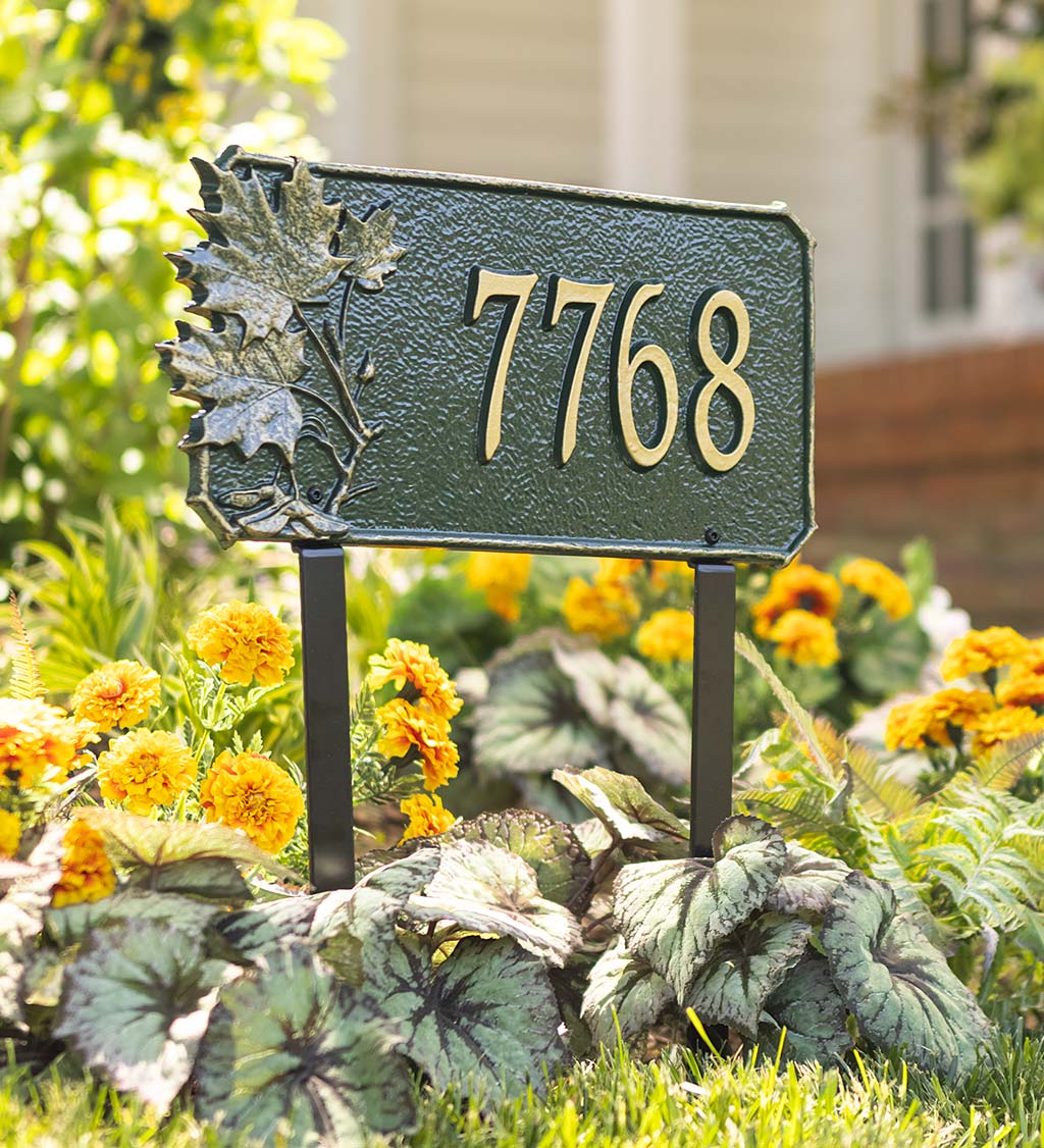 Natural Elements Cast Aluminum Address Plaques